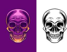 Skull Head Illustration vector