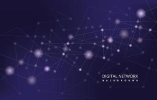 Nebula Digital Network Connection Technology Abstract Vector Background