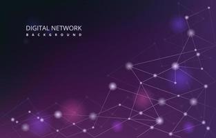 Digital Network Connection Internet Technology Abstract Vector Background