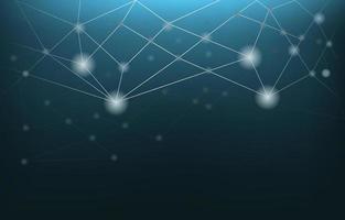 Dark Digital Network Connection Technology Abstract Vector Background
