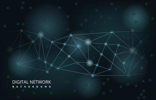 Digital Network Connection Internet Technology Abstract Vector Background