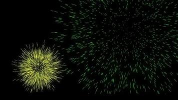 petardos de fuego, efecto de explosión de celebración de fuegos artificiales video