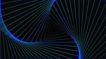 triángulo azul hermoso concepto de fondo de bucles visuales