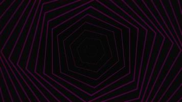 hexágono púrpura hermoso concepto de fondo de bucles visuales video