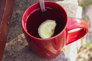 tea with lemon photo