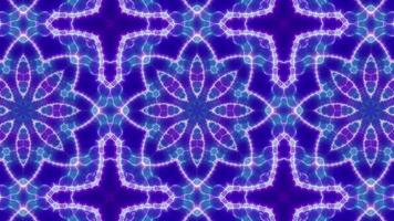 Abstract Neon Color Geometric Kaleidoscope Pattern Background video