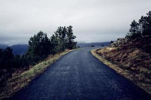 road on the mountains photo