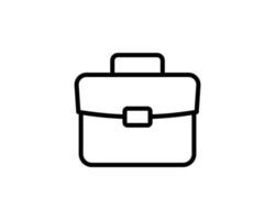 icono de vector de cartera aislado en blanco en estilo plano. símbolo de caso. maletín ilustracion