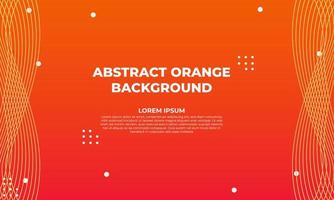 abstract orange gradient geometric background design vector