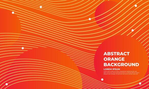 abstract orange gradient geometric background design vector