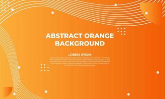 abstract orange flat geometric background design vector