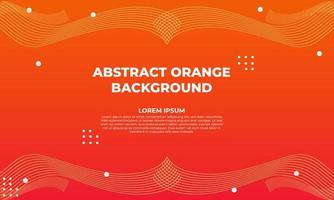 diseño de fondo geométrico plano naranja abstracto vector