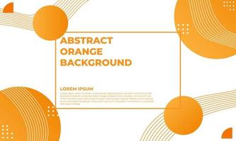 diseño de fondo geométrico plano naranja abstracto vector