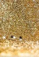 Gold sparkling glitter texture perspective background photo