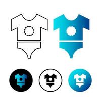 Abstract Baby Wear Icon Illustration vector