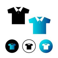 Abstract Polo Shirt Icon Illustration vector