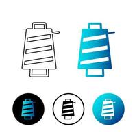 Abstract Sewing Thread Icon Illustration vector