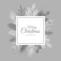 Merry Christmas background with christmas element. Vector illustration