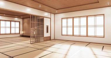 The Minimal room japanese style design.3D rendering photo