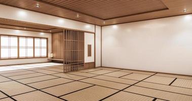 The Minimal room japanese style design.3D rendering photo