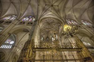 TOLEDO, SPAIN, MARCH 15, 2016 - Interior of the Toledo Cathedral. It is considered by many to be one of the most important buildings of the Gothic style of the 13th century in Spain. photo