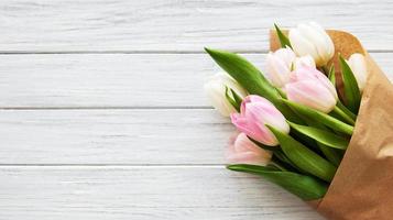 tulipanes de primavera rosa