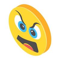 Angry Emoticon Concepts vector