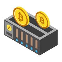 conceptos de hardware bitcoin vector