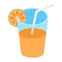 conceptos de jugo de naranja vector