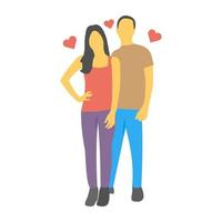 Couple Posing Concepts vector