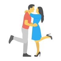 conceptos de baile de pareja vector