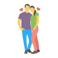 Couple Posing Concepts vector