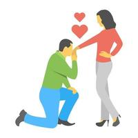Love Proposal Concepts vector
