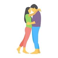 Kissing Couple Concepts vector