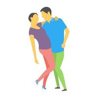 Couple Posing Concepts vector