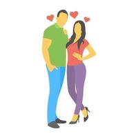 Couple Posing Concepts vector