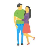 Couple Posing Concepts vector