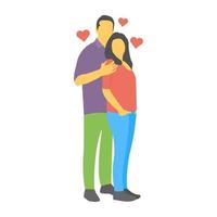 Standing Couple Concepts vector
