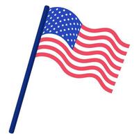 American flag. US Presidential Election. Memorial Day. vector