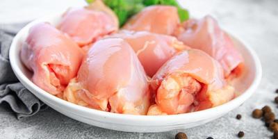 raw chicken meat boneless thigh