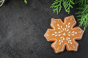 christmas gingerbread cookie dessert photo