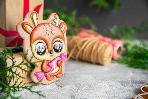 pan de jengibre pasteles navideños galletas comida foto
