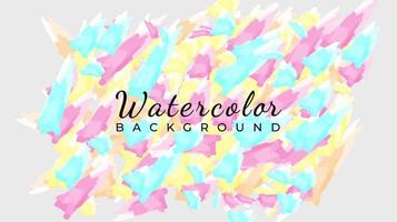 Abstract colorful watercolor stain background vector