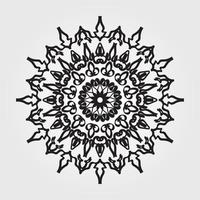 Circular pattern mandala art decoration elements vector