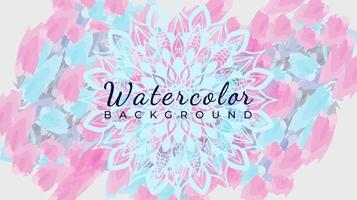 Abstract colorful watercolor stain background vector