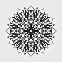 Circular pattern mandala art decoration elements vector