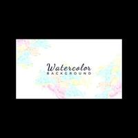 Abstract colorful watercolor stain background vector