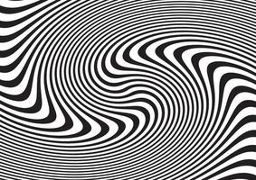 abstract black and white pattern like psychedelic vector