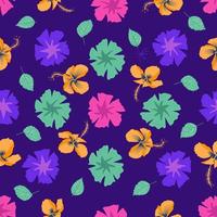 hawaiano hibiscus rosa sinensis todo patrón de muestra de arte. Diseñe el interior y la tapicería del hogar como sofá, cojín, cortina, cojín, taza, alfombra, mantel, servilleta, etc.