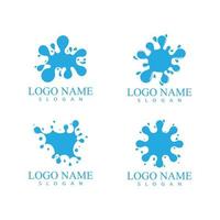 water splash icon vector illustration design template